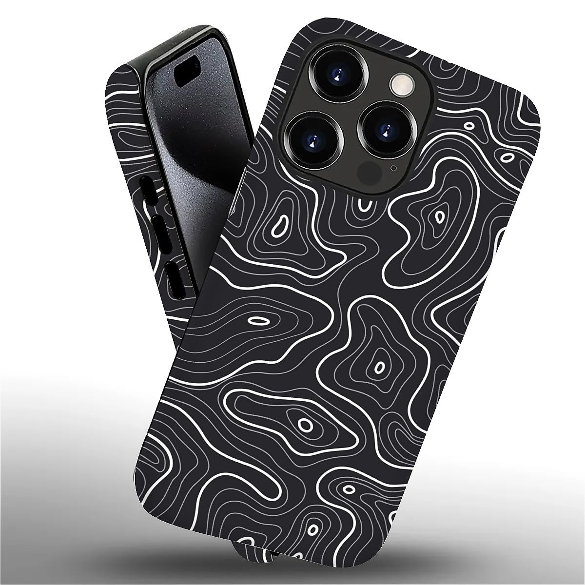 Amazon.com: SmaMZ for iPhone 16 Pro Case, T2 Topographic Map