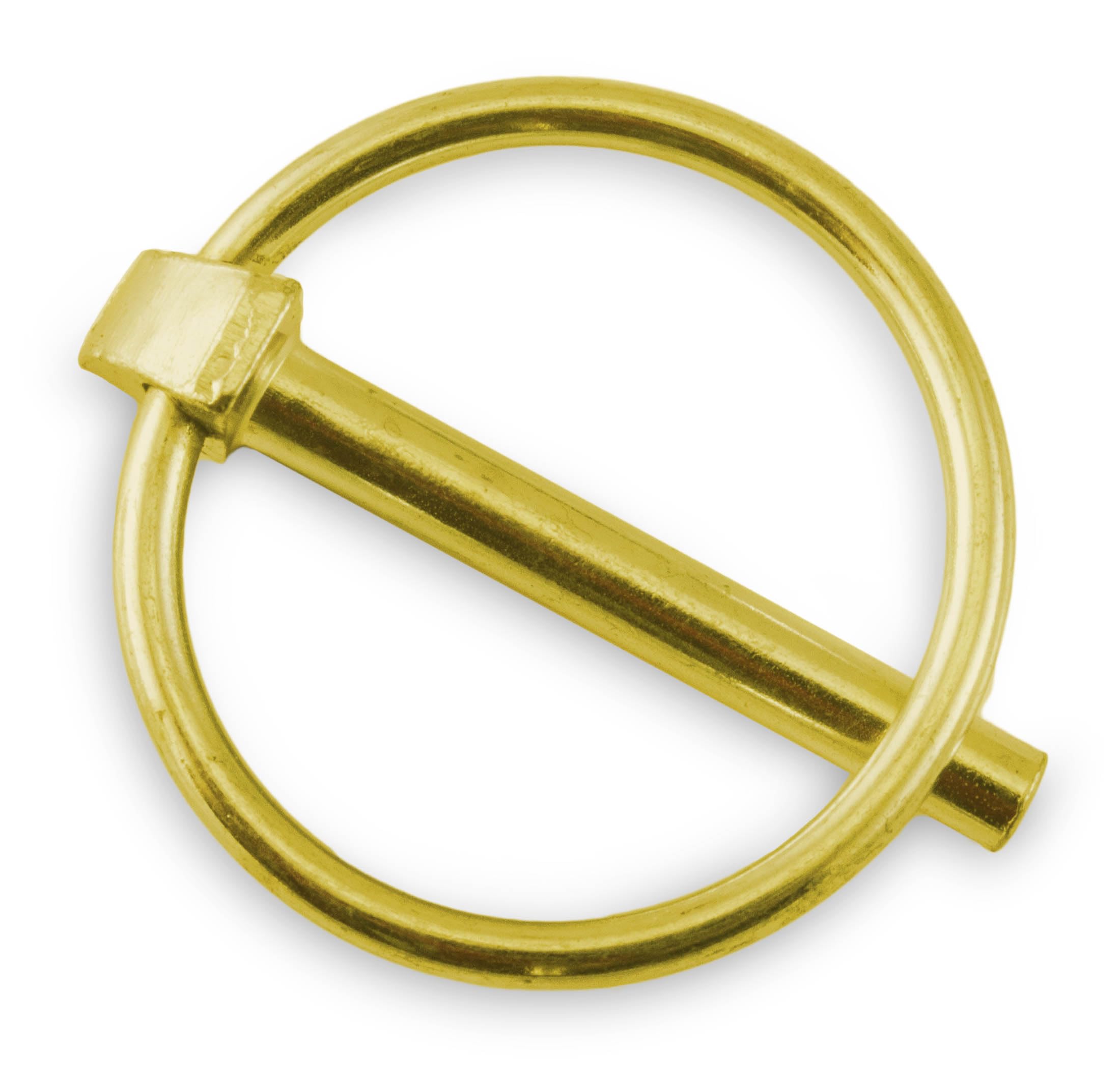 Round Trailer Linch Pin with Ring 3/16" x 1-3/8 Inch (Pack of 10)