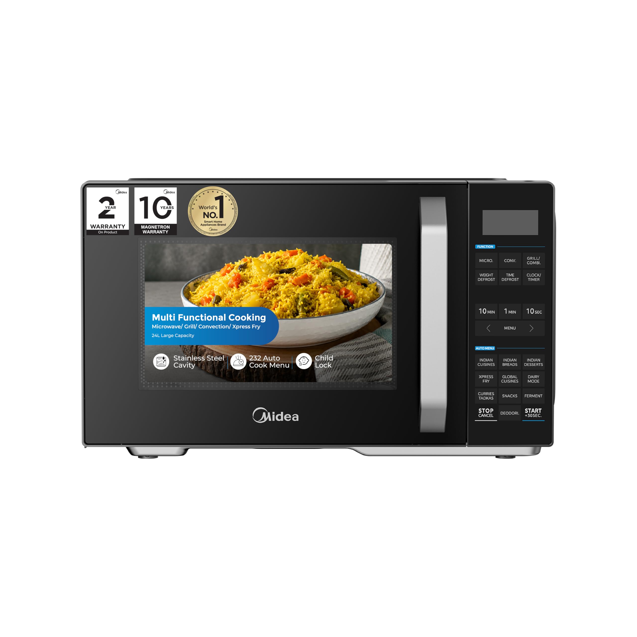Midea 28L Convection Microwave - Air Fry & Grill -12