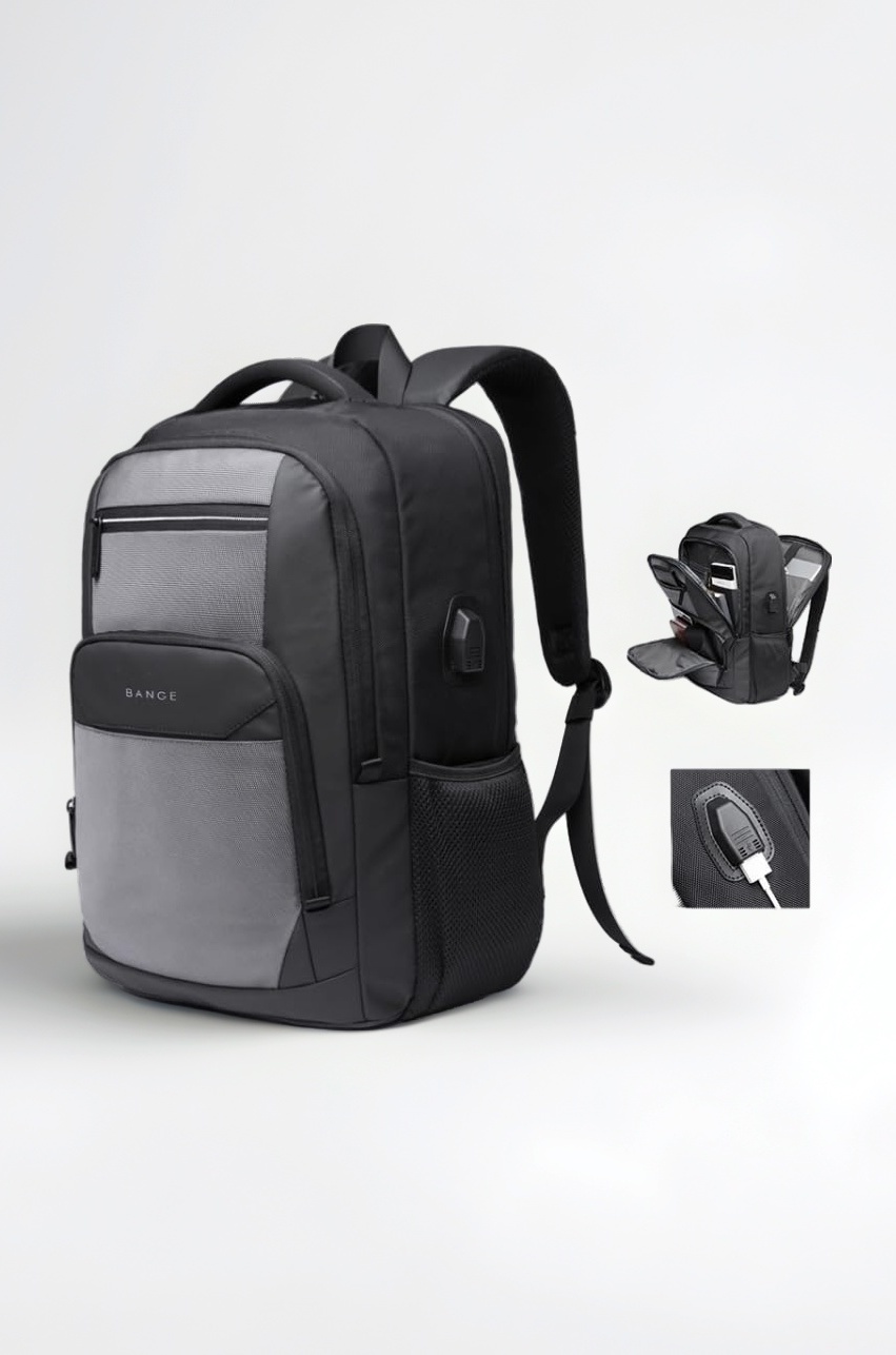 Red Lemon Swiss Cut Design 15.6 Inch Smart Laptop Backpack Bag With USB Charging Port, Anti Theft Pocket and Accessories Organiser for Men Women Boys Girls