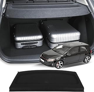 SCITOO Rear Cargo Cover Shade 2013 for Volkswagen Golf 1.4L 2010-2014 for Volkswagen Golf 2.0L Rear Trunk Shielding Shade Cargo Luggage Cover