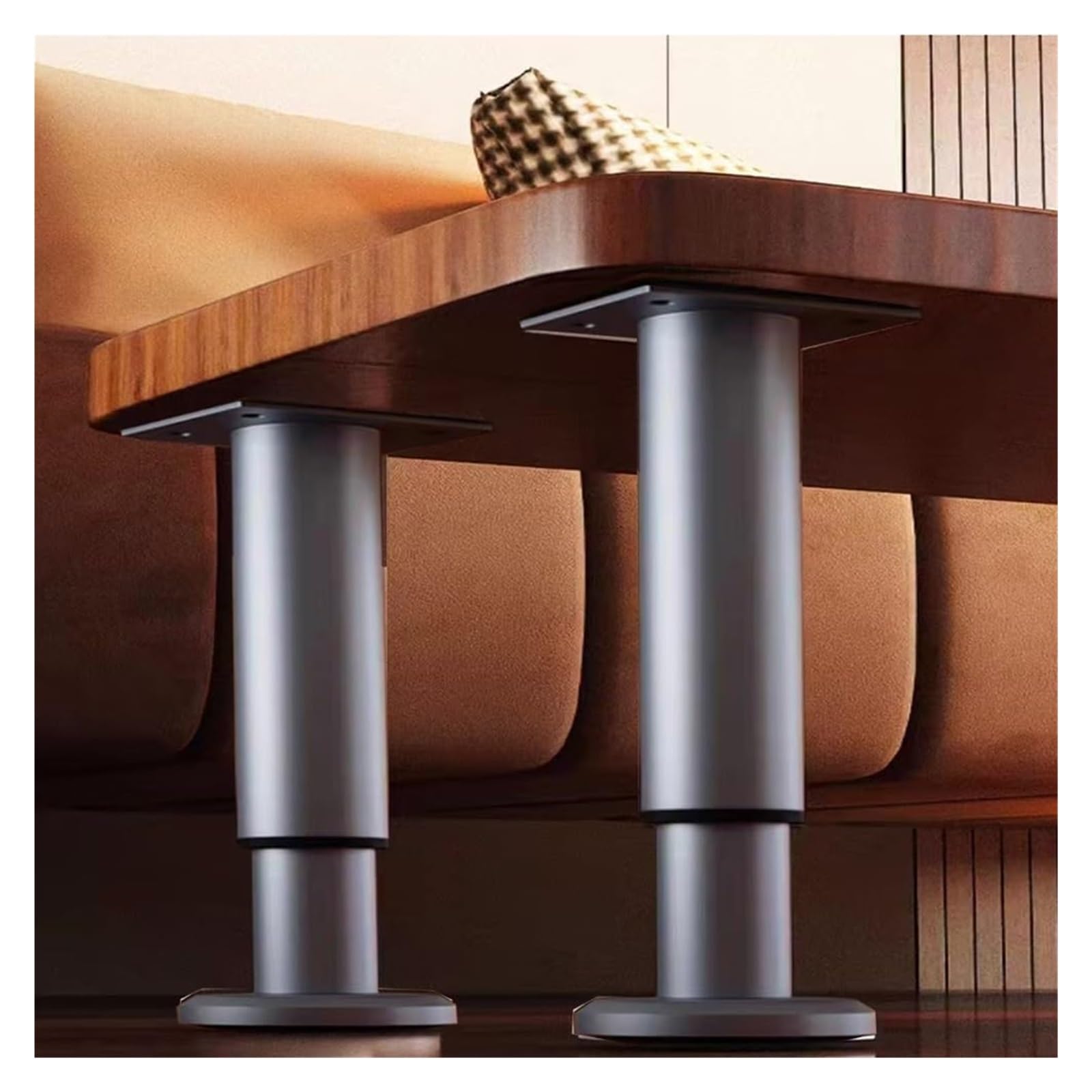 DHetyE Sink support legs Telescopic Support Pole For Sink Furniture Leg2 Pcs Adjustable Bracket Table Leg(Grijs,Height 25 42cm)