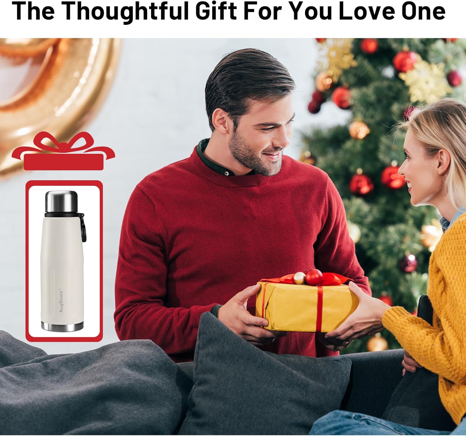20oz Stainless Steel Insulated Water Bottle Travel Coffee Cup with Lid Leak Proof Metal Water Bottle for Hot and Cold Drink Water Flask (White) - Image 7