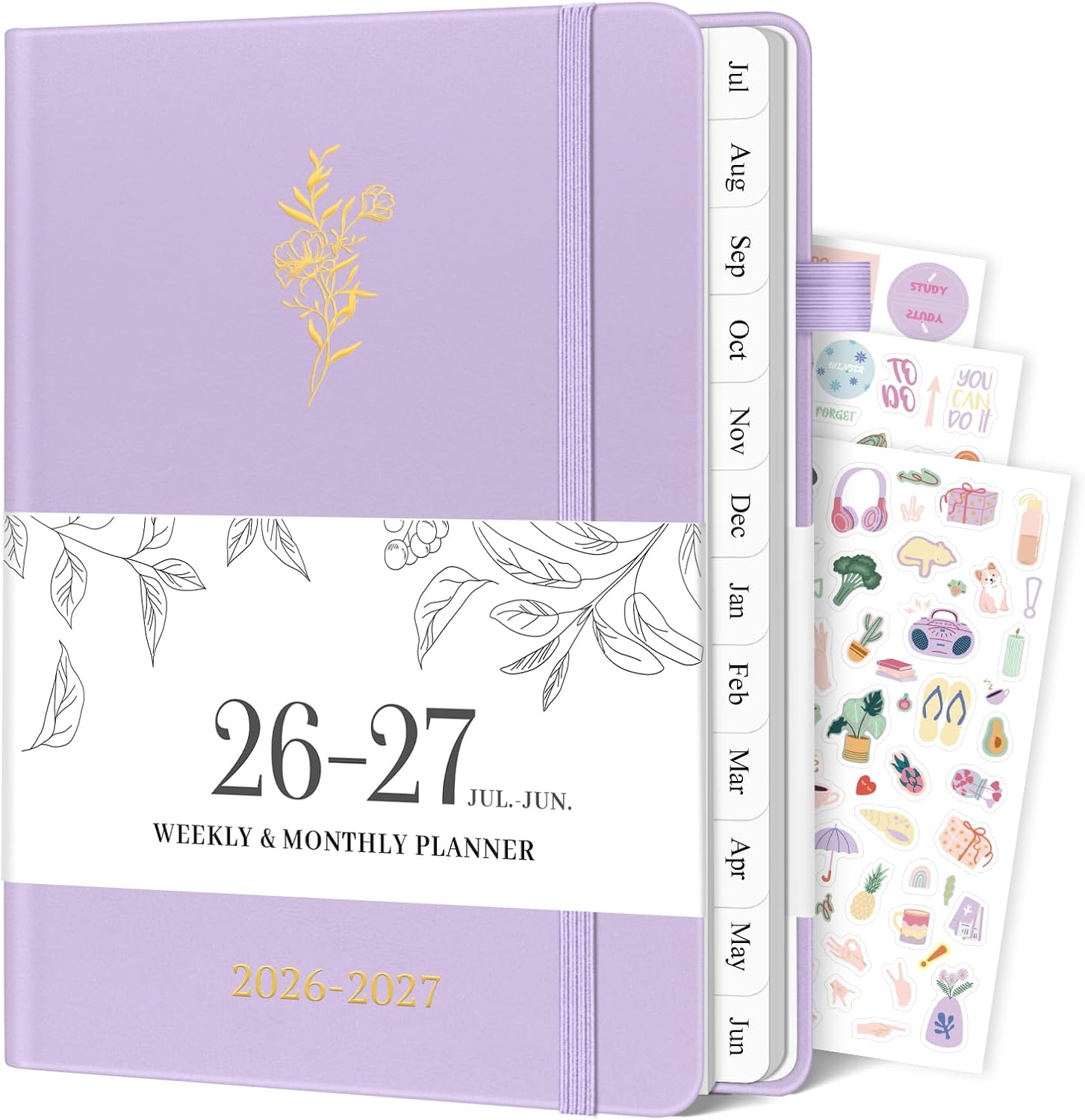 2026-2027 Planner, Weekly and Monthly Calendar with Tabs 5.8"x8.3"