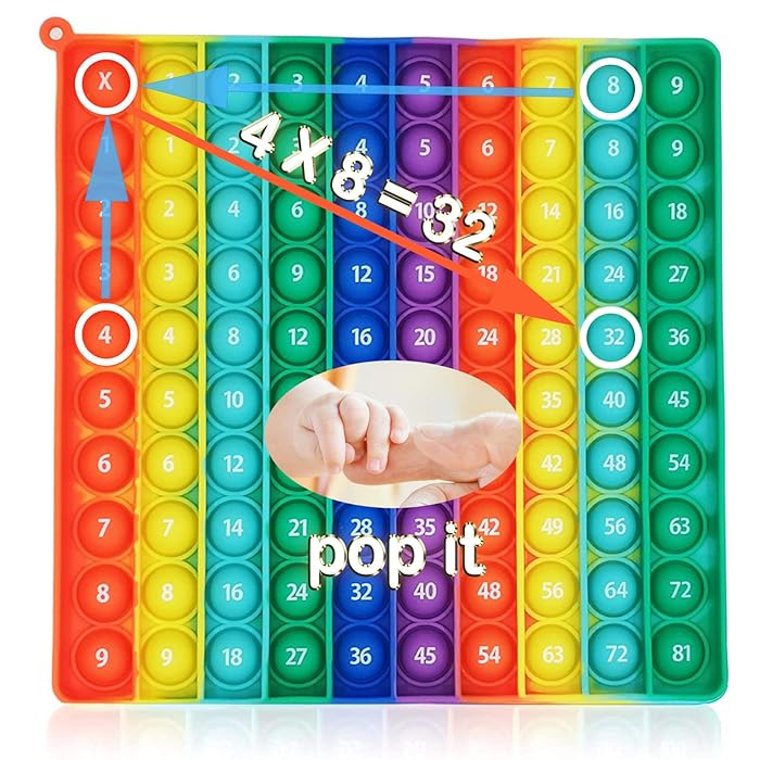 Buy Multiplication Table, Multiplication Pop it Game for Teacher/Parent