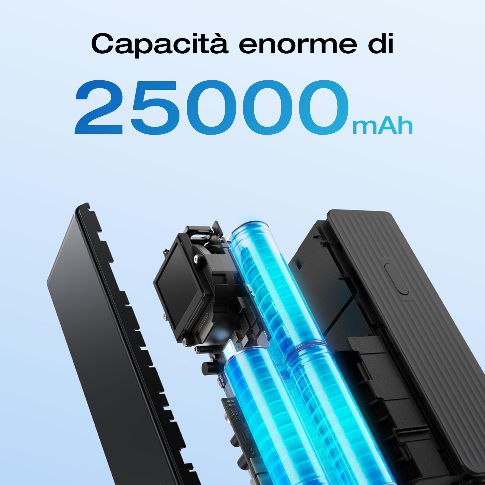 EcoFlow RAPID Power Bank (25.000 mAh, 170 W) Caricatore portatile con doppia porta USB-C da 140 W per la ricarica di più dispositivi, per iPhone Series, Samsung, MacBook e altro (Nero)