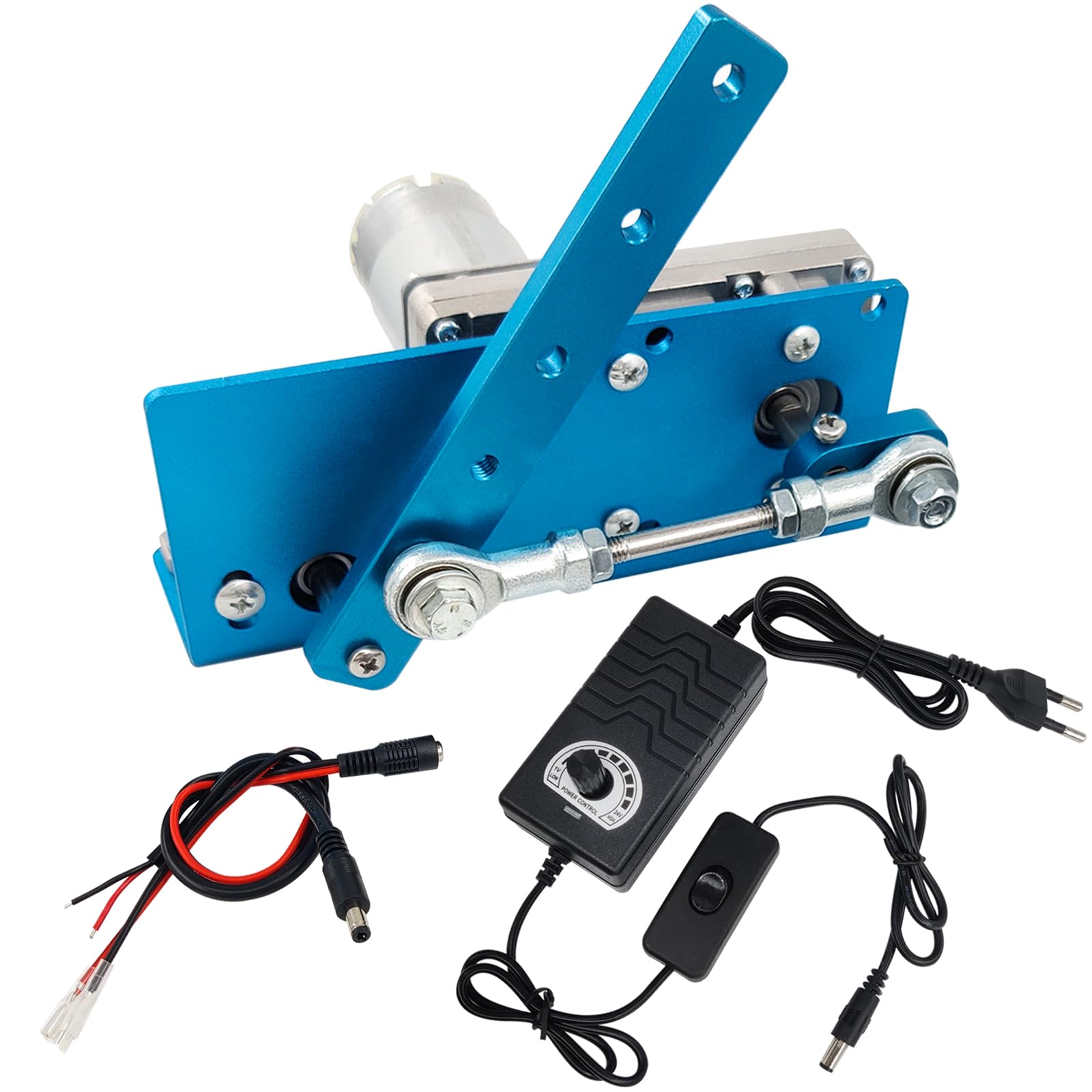 Jvnvlki DIY Design DC 24V 90rpm Hubkolben-Schaukelmotor 20-120 Grad einstellbar mit Drehzahlregler