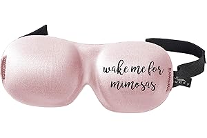 Ultralight Comfortable Contoured Travel and Sleep Bucky Eye Mask, Mimosas