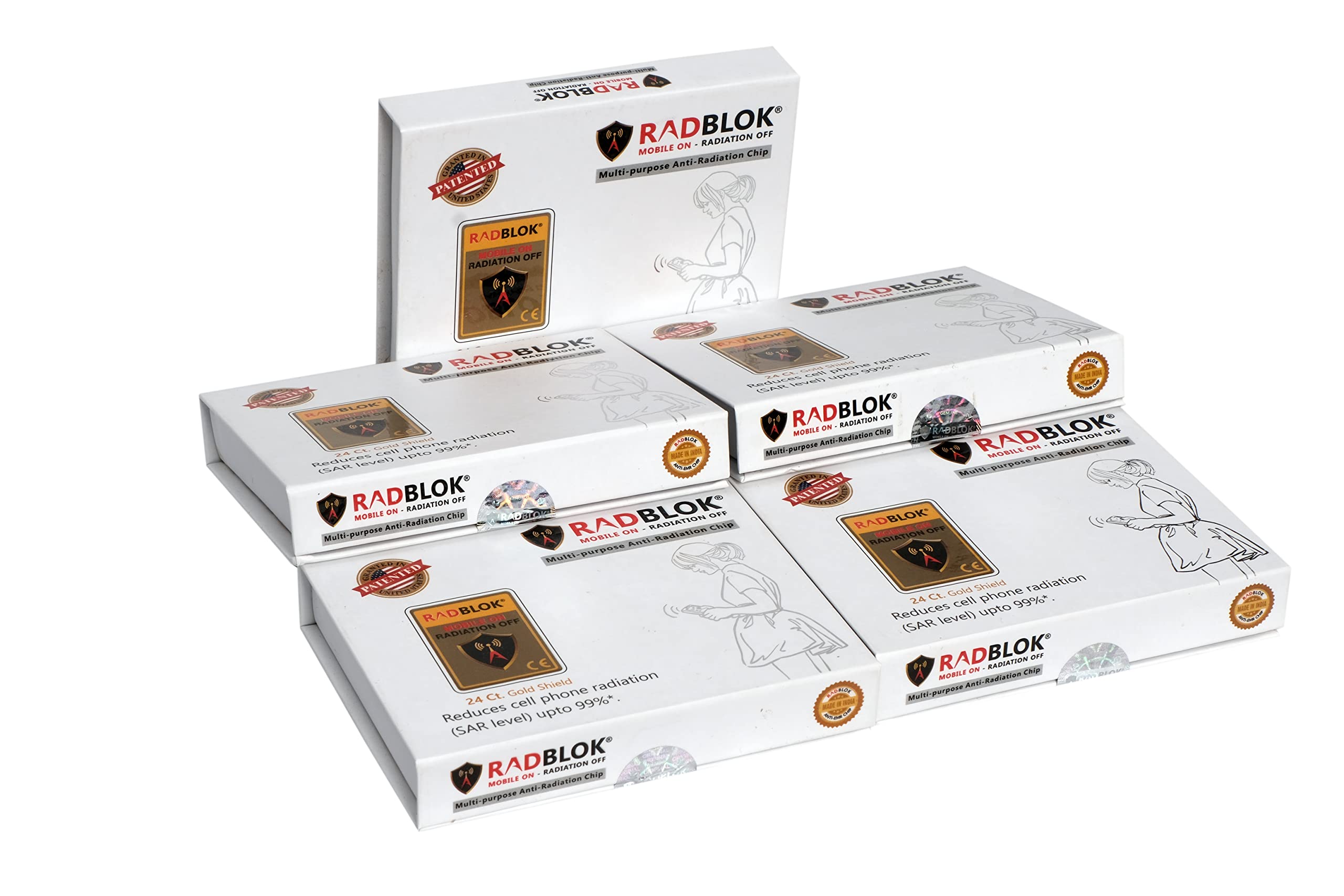 Anti radiation chip for mobile phone