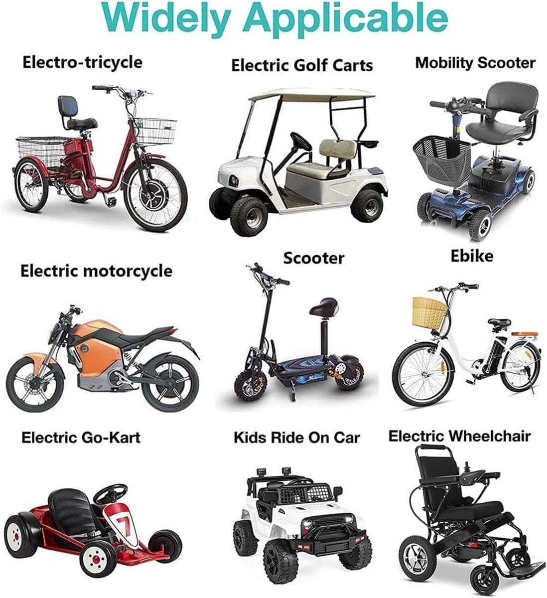 Bateria Bicicleta Electrica 60V 8AH 10AH 20Ah 30Ah 40Ah, 60V Batería Ebike Li-Ion con Cargador Batería Ebike 60V 20Ah 40Ah para Motor 250W 350W 500W 800W 1000W