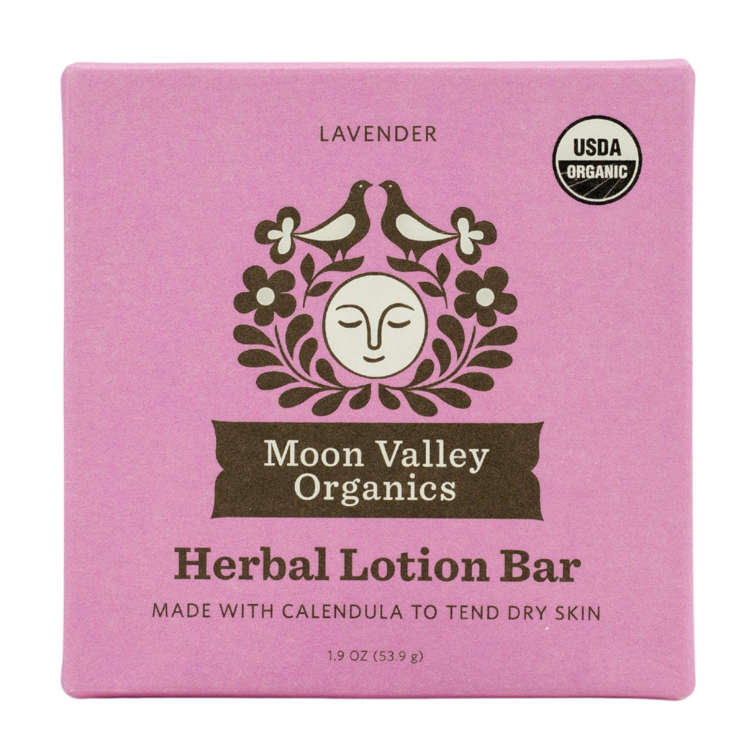 MOON VALLEY ORGANICS Moon Melt Lotion Bar Lavender, 1.9 OZ