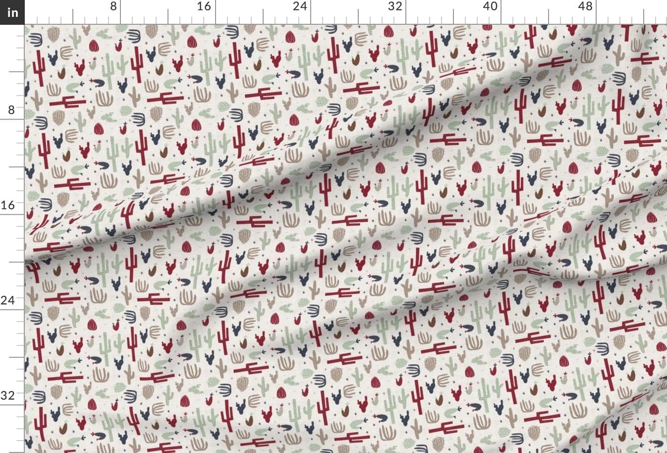 Spoonflower Fabric - Southwest Cactus Succulent Cacti Nature Desert Printed on Minky Fabric by The Yard - Sewing Baby Blankets Quilt Backing Plush