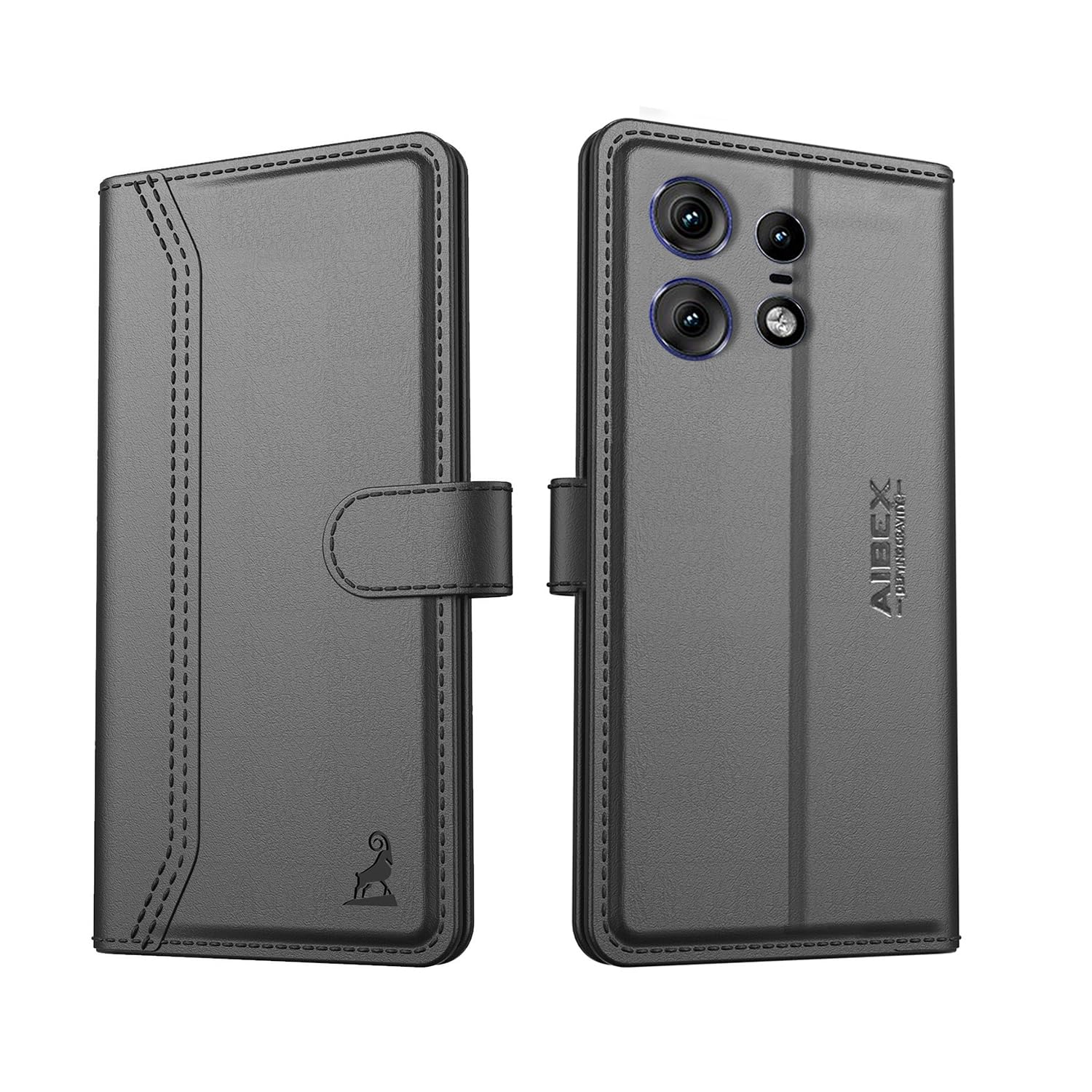 AIBEX ® Motorola Edge 50 Pro 5G Flip Cover Leather Finish | Inside TPU with Card Pockets | Wallet Stand | Complete Protection Flip Case Black (B0D35SQCZS) Amazon Price History, Amazon Price Tracker