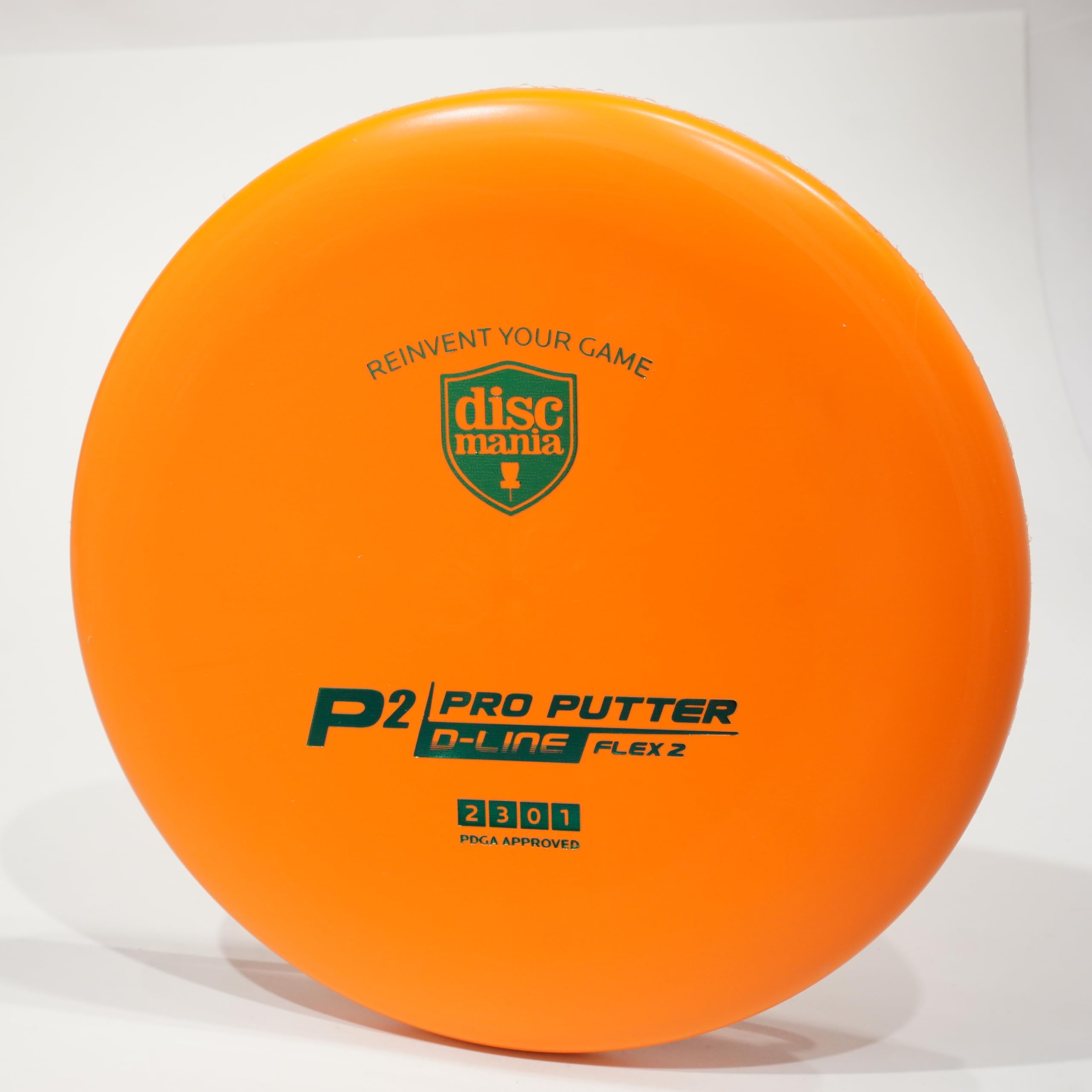 Discmania Flex 2 D-Line P2 Disc Golf Putter & Approach Disc, Pick Color/Weight [Stamp & Exact Color May Vary] Orange 173-174 Grams