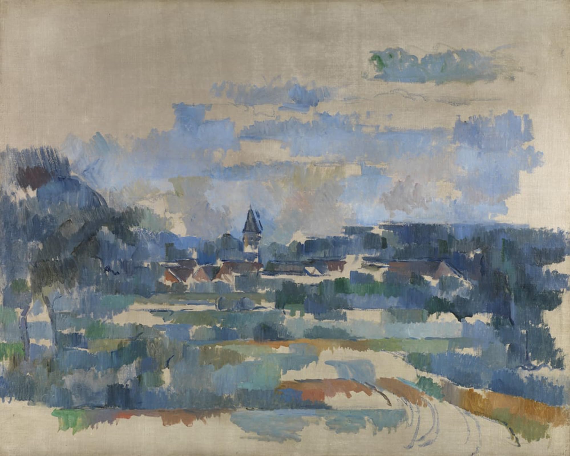 Lienzo Route Tournante Cézanne para decoración de paredes de salón 5