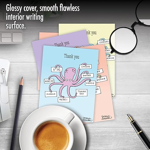 Miniatura 6 de NobleWorks - Juego de 36 tarjetas divertidas surtidas de 4 x 5.12 pulgadas con sobres (6 diseños, 6 cada uno) juego mixto de tarjetas de gratitud