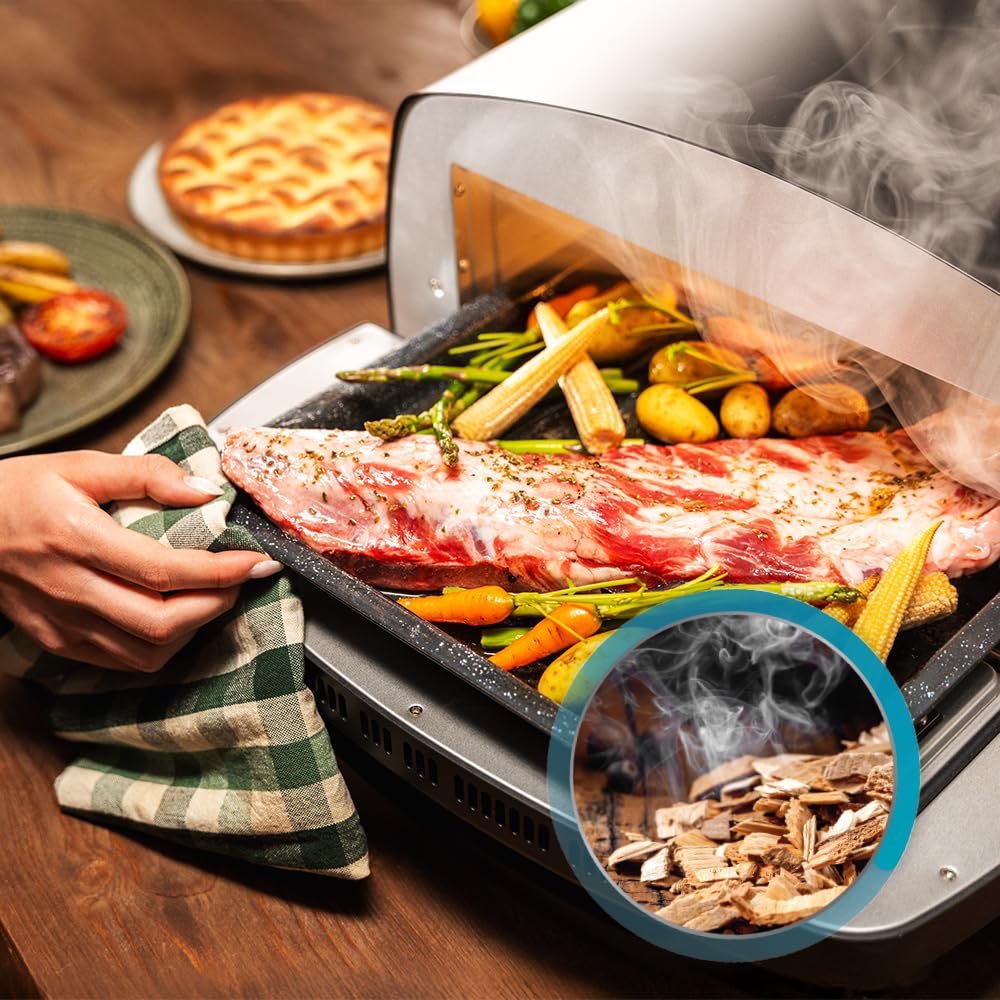 Cecotec Wielofunkcyjny piekarnik do pizzy i co 500 Max 2200 W, 13 l, wyświetlacz LED, temperatura 60º-500 °C, funkcje specjalne, podwójna wytrzymałość, rozmiar pizzy 13", akcesoria w zestawie