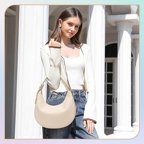 Miniatura 2 de Bolsos de hombro de 3 maneras de ajustar la correa de hombro para las mujeres impermeable de cuero con cierre de cremallera monederos bolsos hobo