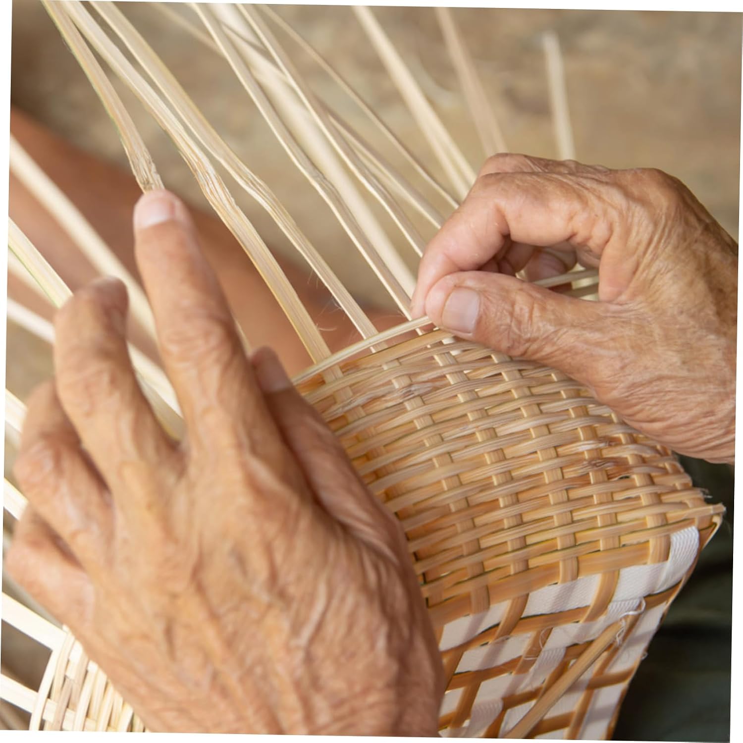MOKKHNB 1Roll Weaving Strips DIY Flat Basket Making Material for Crafting Durable and Flexible for Weaving Projects and Outdoor Use
