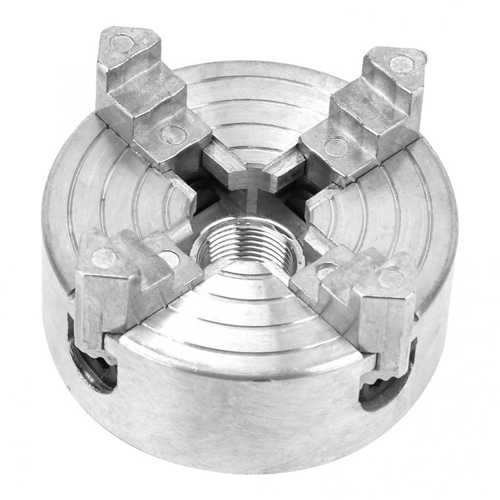 Z011A Mini metalowy uchwyt tokarski ze stopu uchwyt czteroszczękowy akcesoria mocujące samocentrujący uchwyt wiertarski akcesoria tokarskie z kluczem sześciokątnym