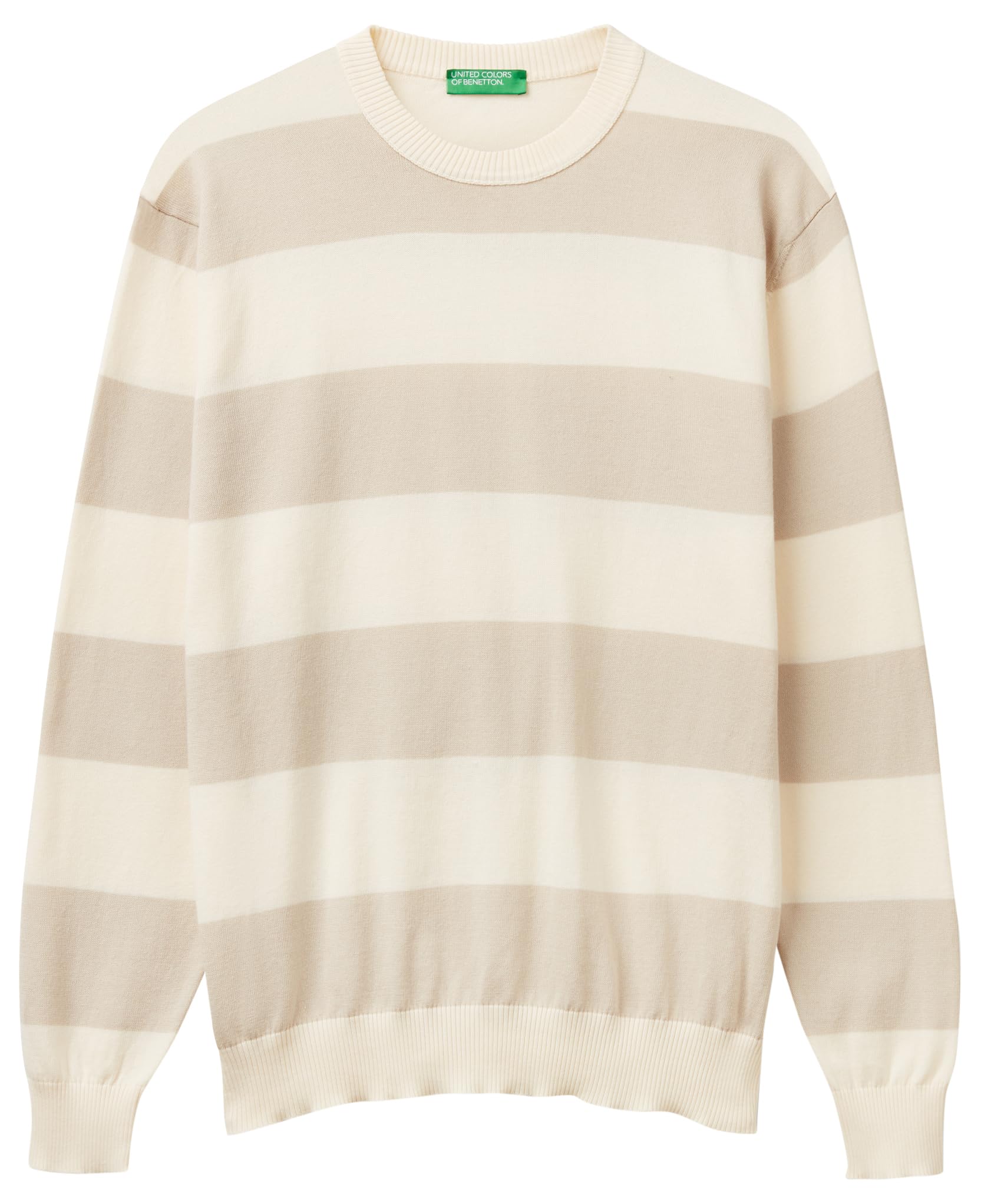 United Colors of Benetton Men's Sweater, cream, XL