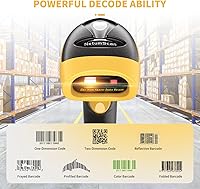 Vista 7 de NetumScan Escáner de código de barras Bluetooth QR, 3 en 1, lector de código de barras inalámbrico automático 1D 2D, escáner de código de imagen USB