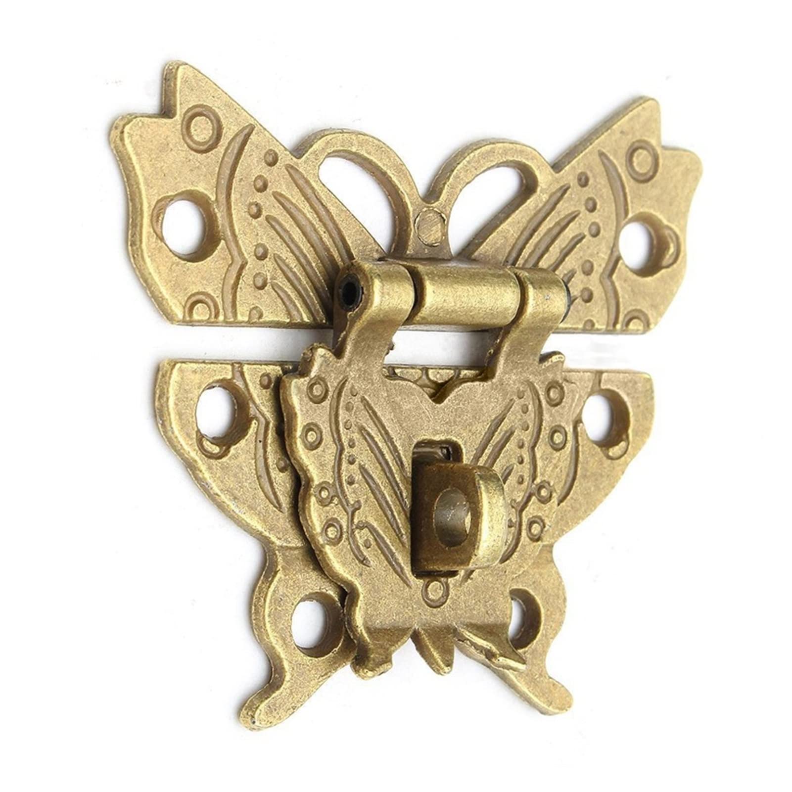 Loquet catch rétro en alliage pour boîte à bijoux et coffret bois