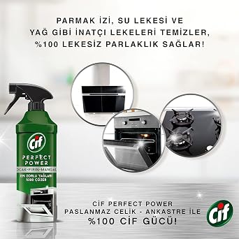 Cif Perfect Power Ocak & Fırın & Mangal için Sprey Temizleyici (1 x 435 mL)