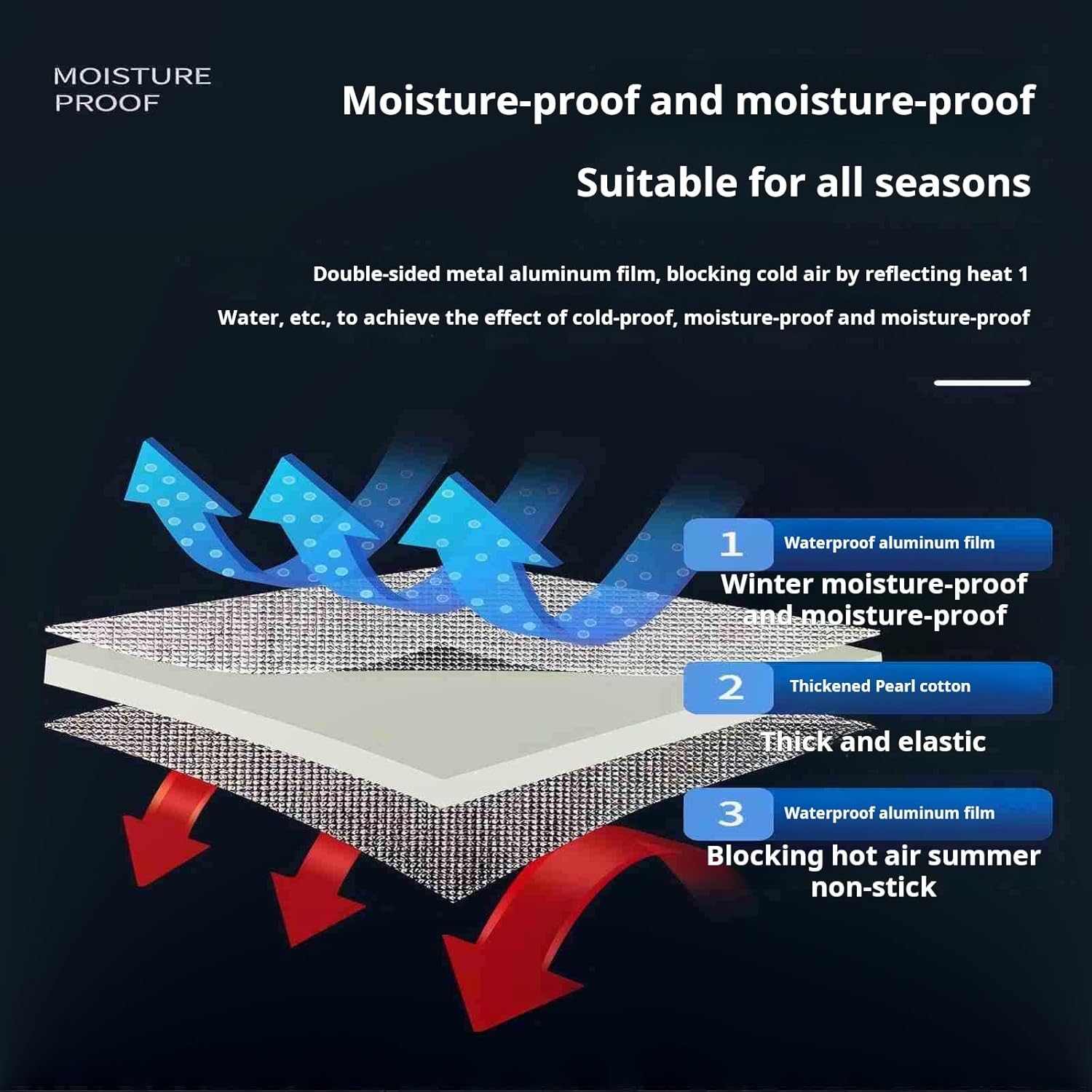 Outdoor Beach, Camping Moisture-Proof Sleeping Pads, Moisture-Proof mats