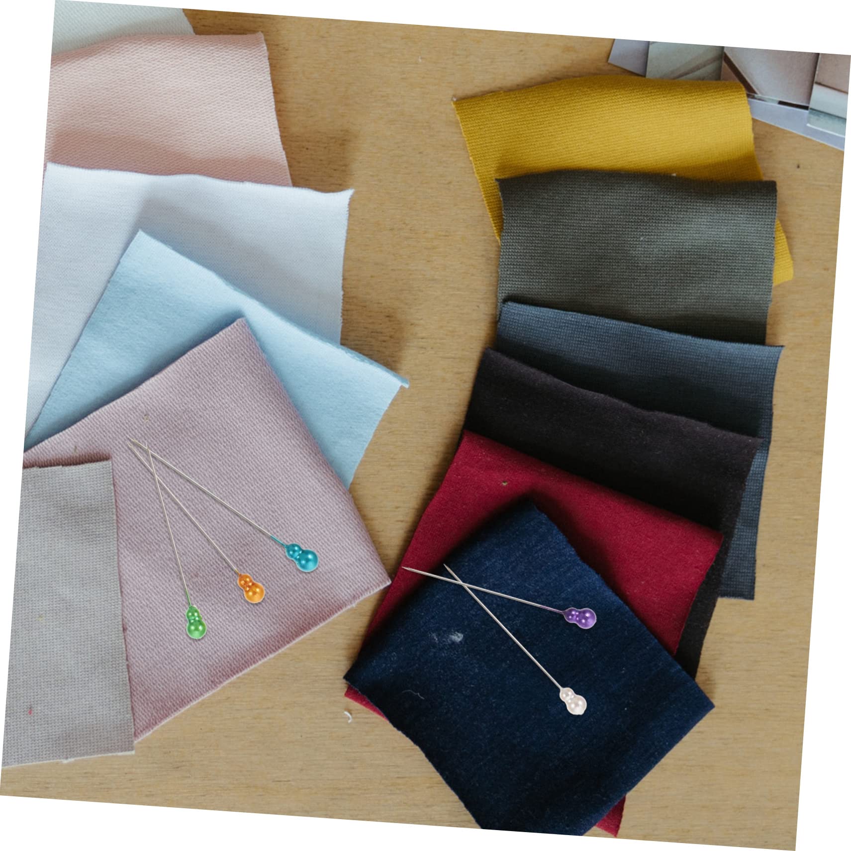 HOODANCOS 200pcs Pearl Head Pins for Sewing Crafts Straight Pins Ball Heads Reusable Durable Multi-Color for Quilting DIY Decorations Wedding