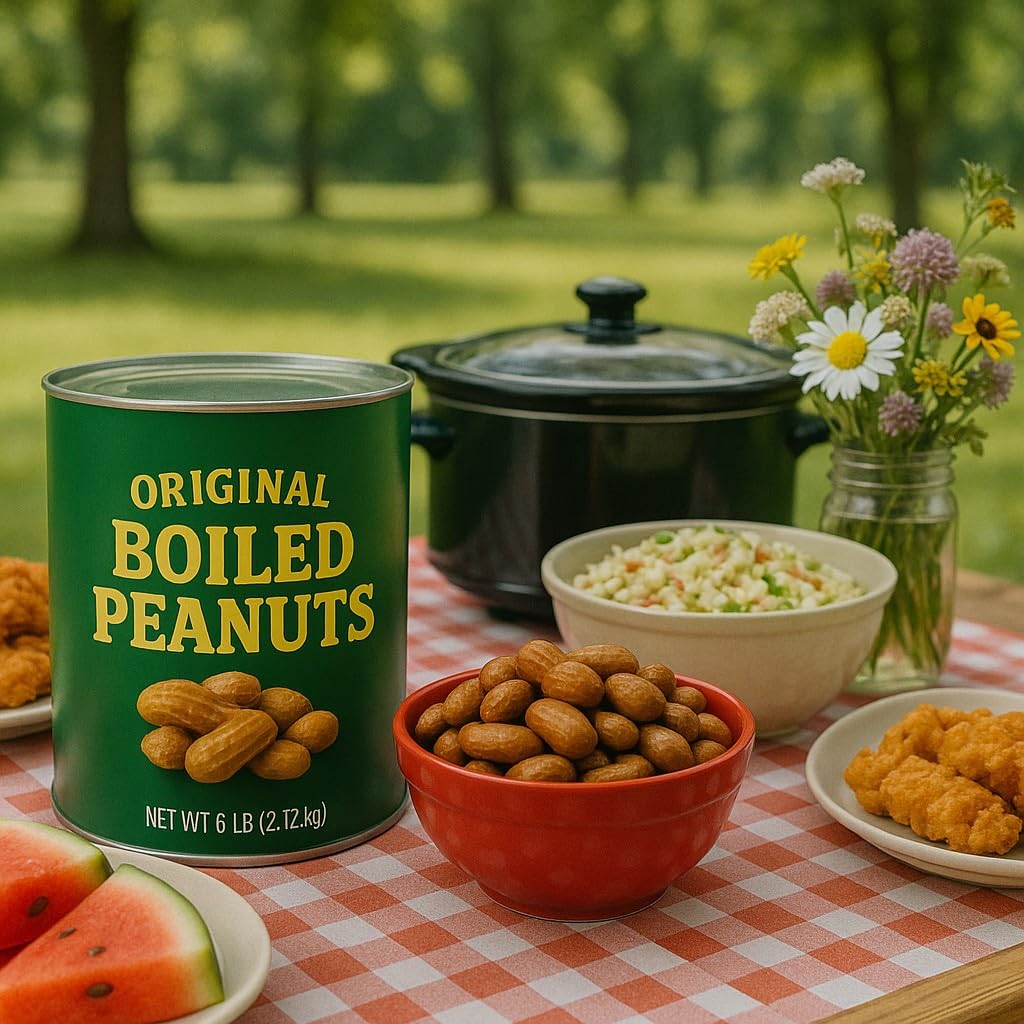 6pk - Original Green Boiled Peanuts, 13.5 oz cans