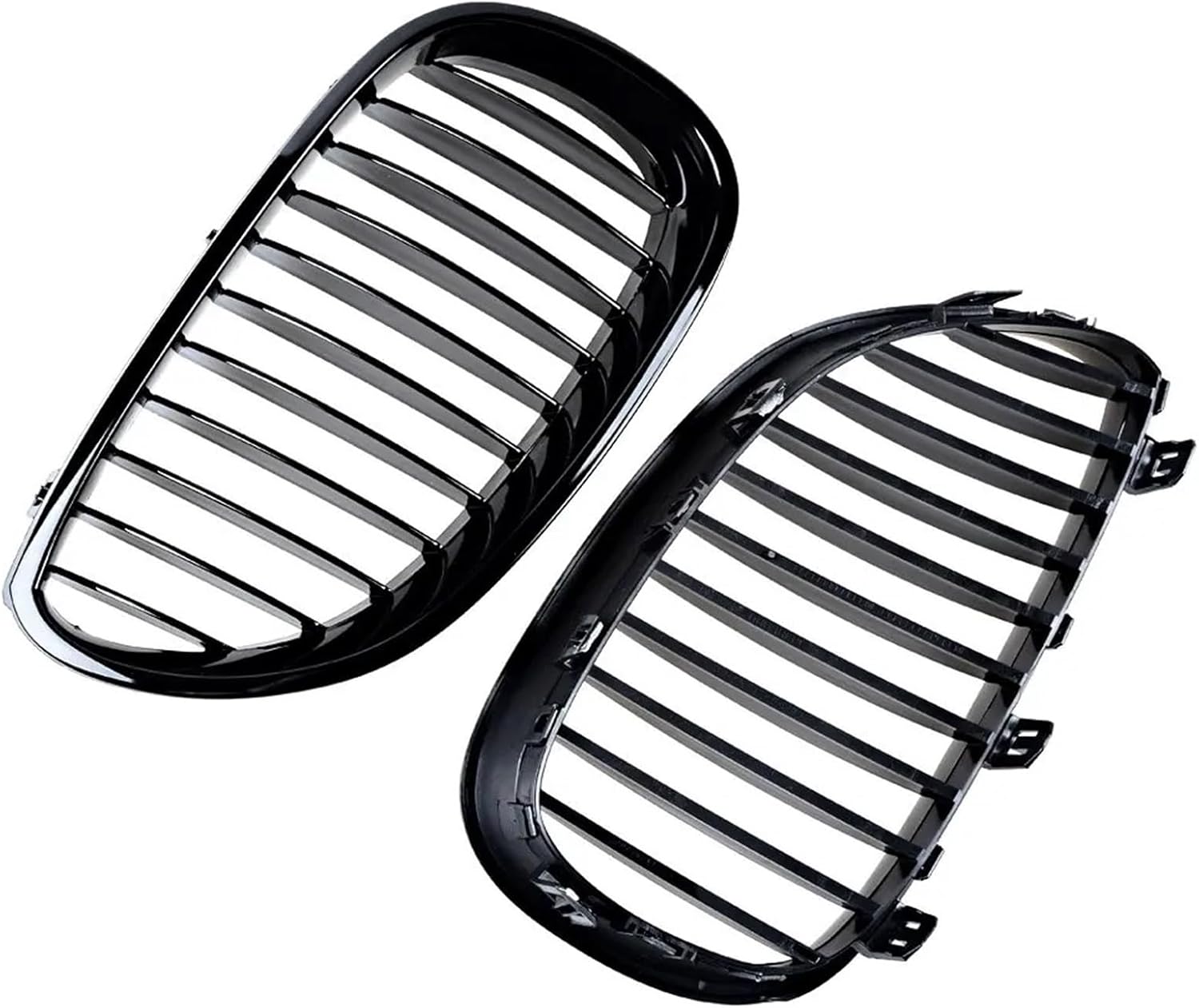 Black Grille Front Lines Grilles Compatible with BMW E60 E61 for 520 520i 523i 2003-2010