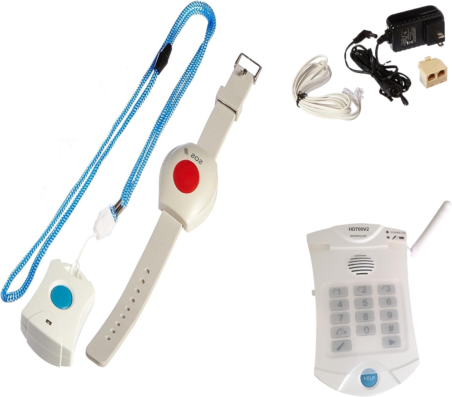 No Monthly Fees - Life Guardian - Medical Alarm - Emergency Alert - SOS - Phone System - No Monthly Charges HD700v2