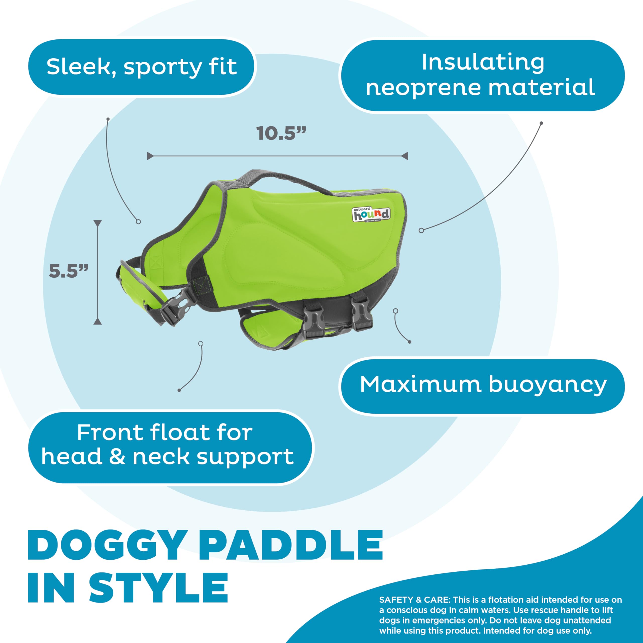 With Head Support u00ae Dawson Swim Dog Life Jacket Outward Hound