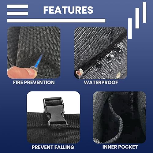 Miniatura 5 de Lichamp Juego de 6 llaves dentadas ajustables de 10 a 16 pulgadas, trinquete de doble cabeza, llave de andamio, bolsas de pernos de trabajo de hierro