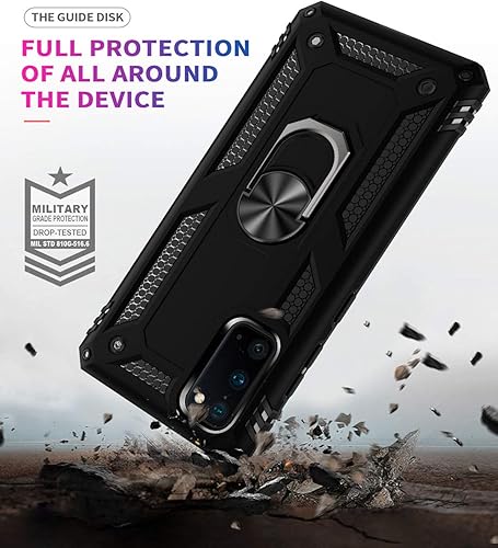Miniatura 6 de ADDIT Funda para teléfono S20 Samsung Galaxy S20, grado militar, resistente, con soporte de anillo, soporte magnético para coche, para Samsung