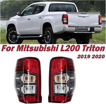 Taillight Compatible With Mitsubishi L200 Triton 2019 2020 8330B213 8330B214 Rear Brake Reverse Stop Lamp Car Accessories Tail Lamp Assembly(Hight,Left)
