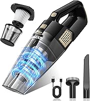 Vista 10 de Aspiradora de Mano Inalámbrica, 15000PA de Succión Fuerte Aspiradora de Coche Recargable, Aspiradora de Mano Portátil con Múltiples Boquillas