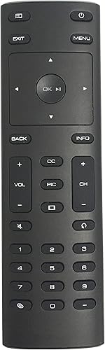 XRT135 - Control remoto de repuesto para Vizio Smart TV E43E2 E43-E2 E50E1 E50-E1 E50XE1 E50X-E1 E50E3 E50-E3 E55E1 E55-E1 E55E2 E55-E2 E2 60E
