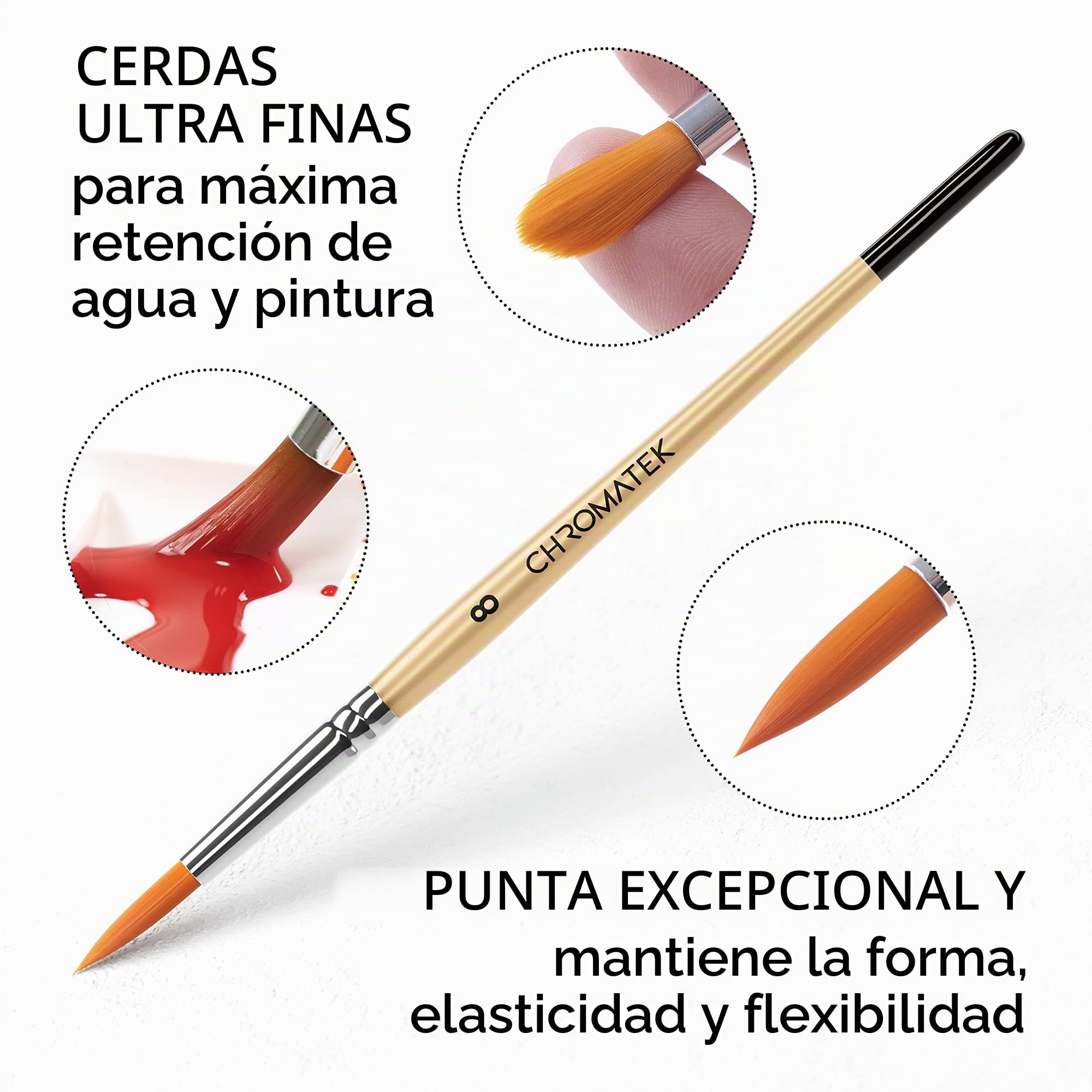 CHROMATEK Juego de pintura de acuarela | Kit de 62 piezas | Curso de video tutorial | Adultos, niños, artistas principiantes y profesionales | Papel, 8 pinceles, paleta, Aquapen, cinta adhesiva |
