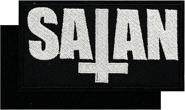 4 Satan Embroidered Hook and Loop Patch