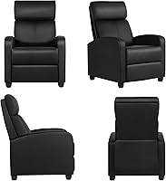 Vista 9 de Yaheetech - Sillón reclinable, moderno sofá reclinable individual, asientos de cine en casa