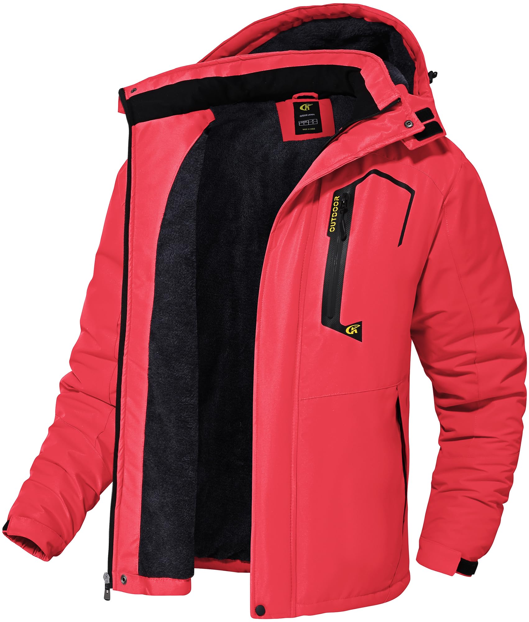 Qpngrp Mens Waterproof Ski Snowboard Jacket Winter Windproof Snow