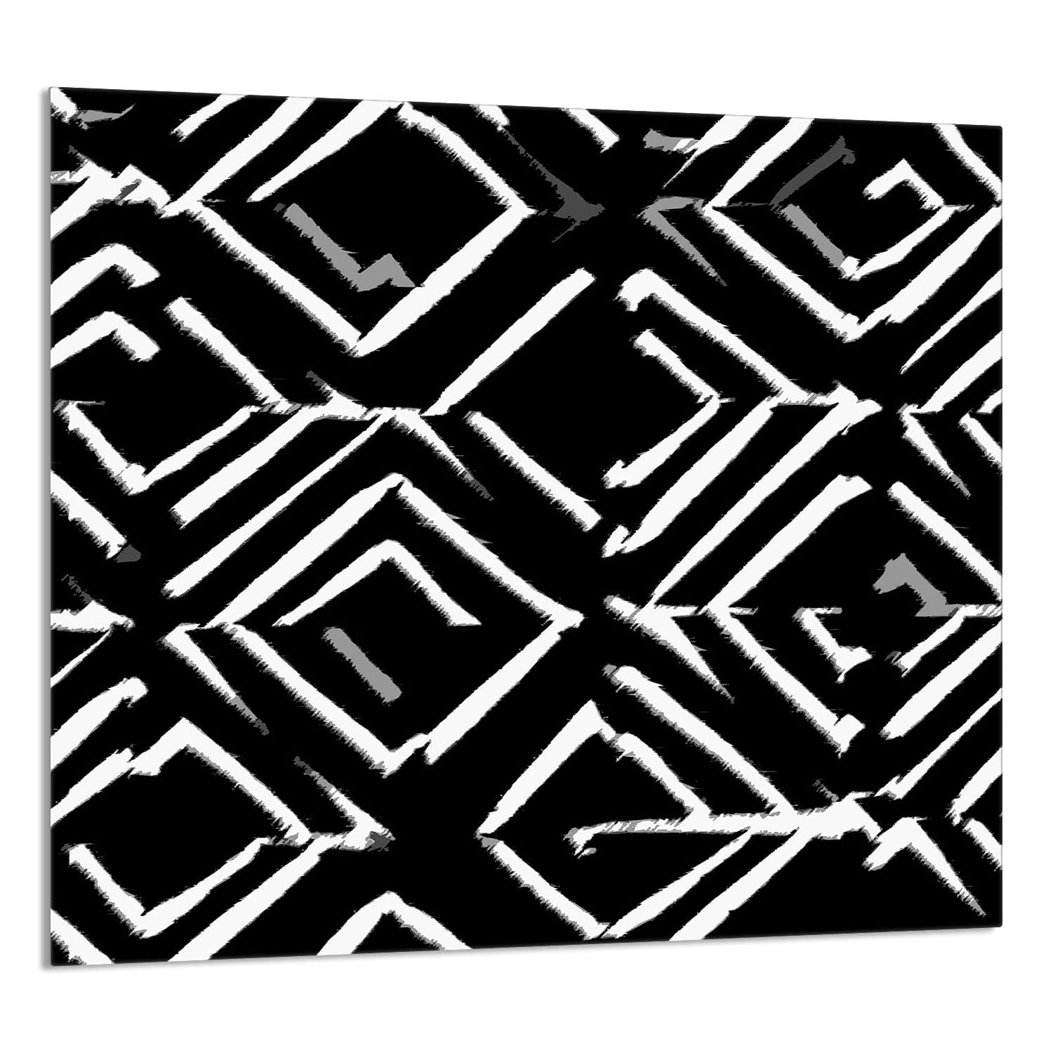 Szklany panel ochronny do kuchni Lacobel, szklana płyta ochronna na kuchenkę, 65x60 cm, szklana deska do krojenia, ochrona przed rozpryskiwaniem, uniwersalna, WZÓR