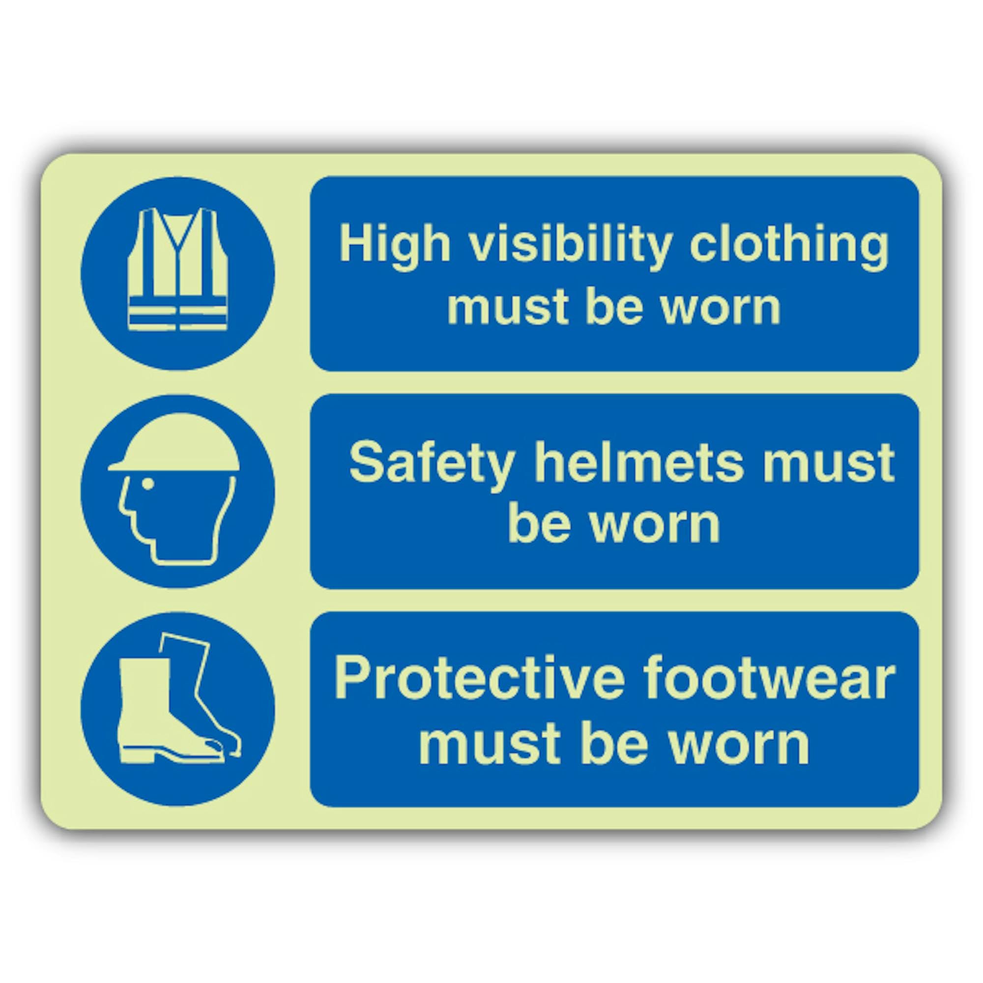 V Safety Panneau haute visibilité 400 x 300 mm
