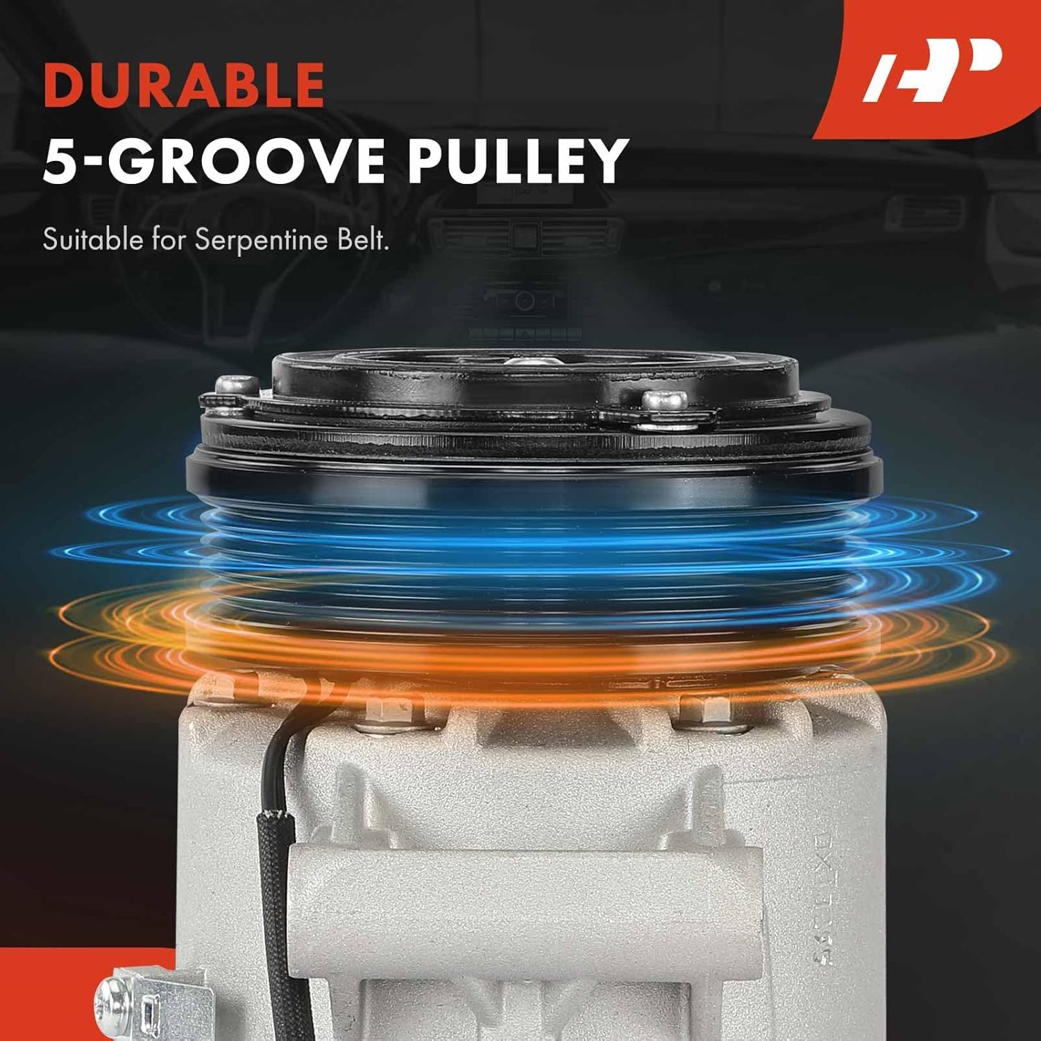 A-Premium Air Conditioner AC Compressor with Clutch Compatible with Saturn Astra 1.8L 2008-2009