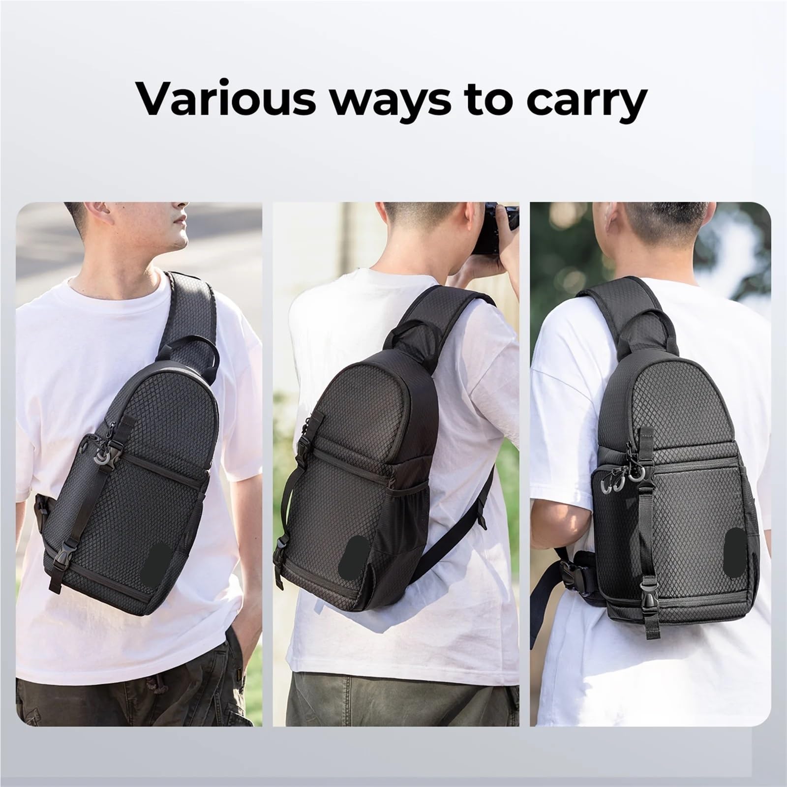 Borsa Per Fotocamera Borsa a tracolla for fotocamera Zaino antiurto a con capacità di 10 litri for custodia for DSLR/SLR/Mirrorless