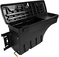 Vista 5 de Truck Bed Fits For Nissan Frontier 2005-2019, For Nissan Titan 2004-2015 Left Driver Side Truck Bed Storage Box, Black