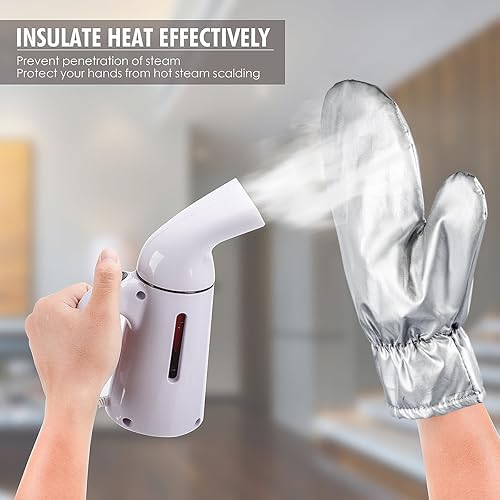 Miniatura 10 de Guante de planchado de vapor para ropa con lazo para los dedos para ropa, guante de vapor anti vapor, mini almohadilla de planchado de mano,