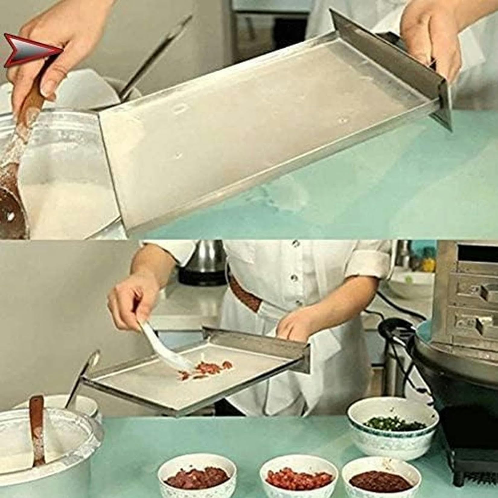 Macchina a vapore a 3 strati in acciaio inossidabile per rotolo di riso - Attrezzatura per la produzione di noodle domestici, efficiente macchina per rotoli di riso al vapore per cucinare a casa